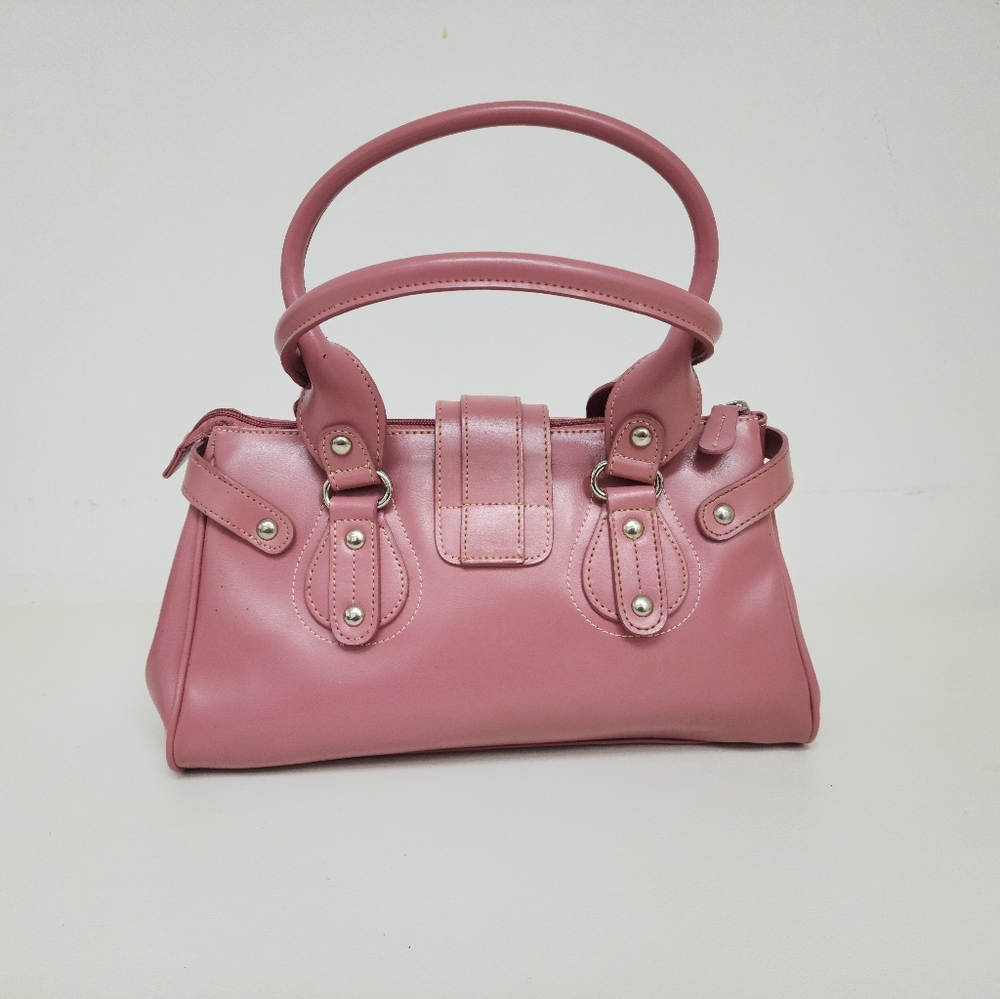 Pink & Raspberry color leather purse